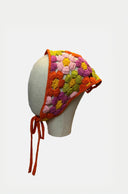 Crochet Square Floral Head Scarf image 0
