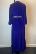 Acorn Purple Velvet V Neck Gown image 4