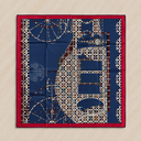Hermes "Balade Ecossaise" Silk Carre 90 Scarf