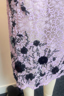 By Anthropologie Appliqué Lace Midi Skirt image 1