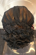Pink Sequin Net Turban with Rosette image 2