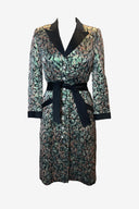 Vintage Adolfo Floral Midi Dress Robe