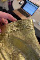 Vintage Gold Leather Top and Skirt Set image 3