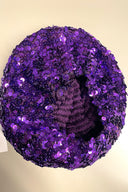 Vintage Purple Sequined Beret image 2