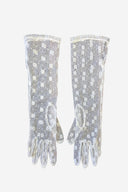 White Lace Long Gloves image 0