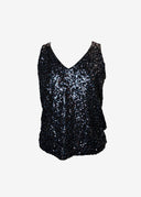 Pewter Sequin Top