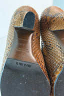MiuMiu Exotic Snakeskin Pumps image 7