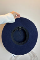 Jendi Navy Wide Rim Floppy Hat image 1