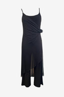 Mr K Black Wrap Rosette Jumpsuit image 0