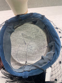 Teal Netted Fur Fascinator image 1