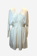 Halston Heritage White Silk Midi Dress image 0