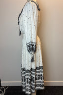 Zimmermann Black & White Embroidered Midi Dress image 1