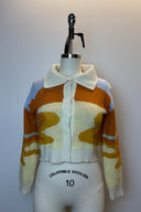Red Berry Collared Sunset Cardigan image 2
