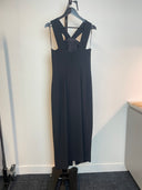 Mr K. Black Bow Detail Diamente Midi Dress image 3