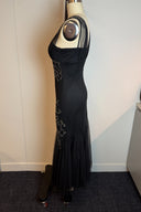 Vintage Mr. K Sequin Evening Maxi Dress image 1