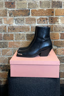 Acne Studios Chisel Toe Black Leather Boots image 2