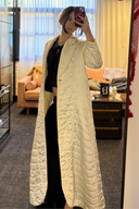 Lmagnin Quilted Cream Robe Coat image 3