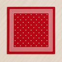 Vintage Red Polka Dot Scarf