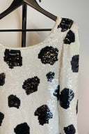 Maple Sequin Cow Print Mini Dress image 1