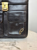 Black Leather Gentlemans Portfolio Bag image 4