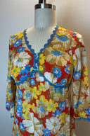 Vintage 1980's Floral House Dress image 2