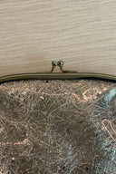 1950's Clear Silver Kiss Lock Clasp Clutch image 1
