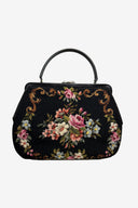Vintage Leather Trimmed Tapestry Bag image 0