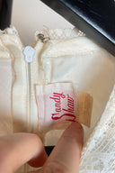 Sandy Shaw White Lace Long Sleeve Mini Dress image 3