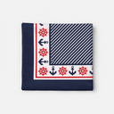 Nautical Anchor & Helm Scarf