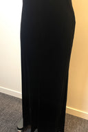 Ralph Lauren Black Velvet Sheath Maxi Dress image 4