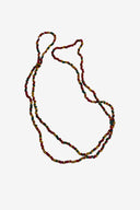 Rainbow Wooden Beaded Thin Necklace image 0