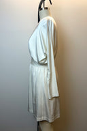 Halston Heritage White Silk Midi Dress image 1