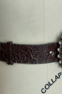 Brown Boho Buckle Leather Belt image 1