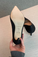 Edward Miller Black Glitter Stilettos image 2