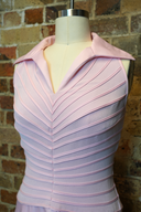 Vintage Tadashi Collared Pink Midi Dress image 1