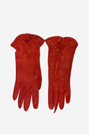 Christian Dior Vintage Red Leather Gloves image 0