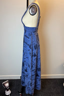 Paddington Blue Clobber Print Pinafore Maxi Dress image 1