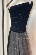 Vintage Lanvin Boutique Strapless Tulle Midi Dress image 2