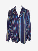 Relaxed Navy Striped Blazer image 0