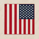 Vintage American Flag Cotton Scarf