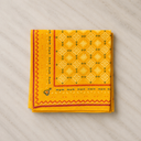 Vintage Mustard Geometric folk Print SCarf