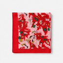 Red Wold Map Print Scarf