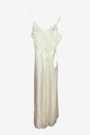 White lace nightgown on a white background