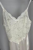Vintage Lace Buttoned Detail Slip Dress