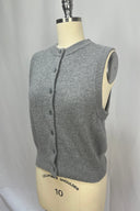 Cashmere Grey Button Front Vest
