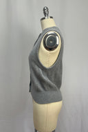 Cashmere Grey Button Front Vest
