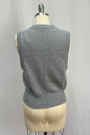 Cashmere Grey Button Front Vest