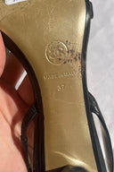 Chanel Camellia Flower slingback sandals