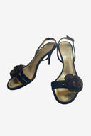 Chanel Camellia Flower slingback sandals