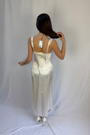 Vintage Lace Buttoned Detail Slip Dress